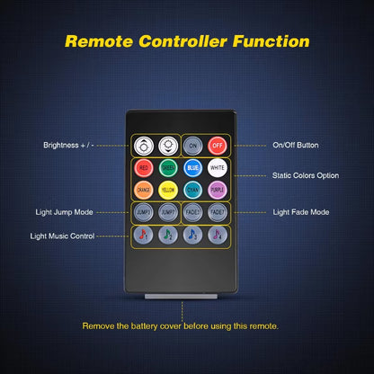 Interior Car Lights,Car Accessories,Car Led Lights,Car Strip Light, Lighting with Sound Active Function,Led Lights for Car